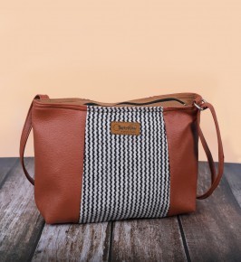 Center Jacquard Sling Bag