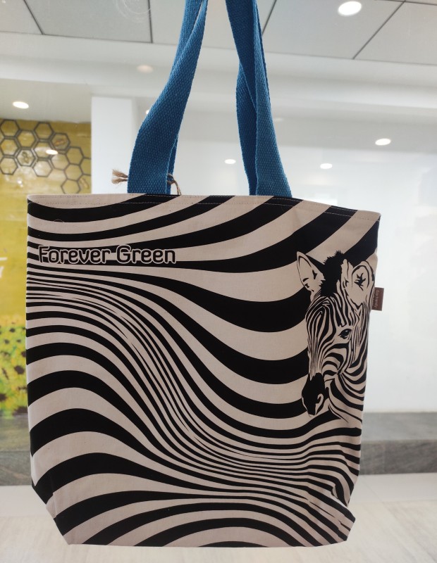 Zebra Canvas Bag